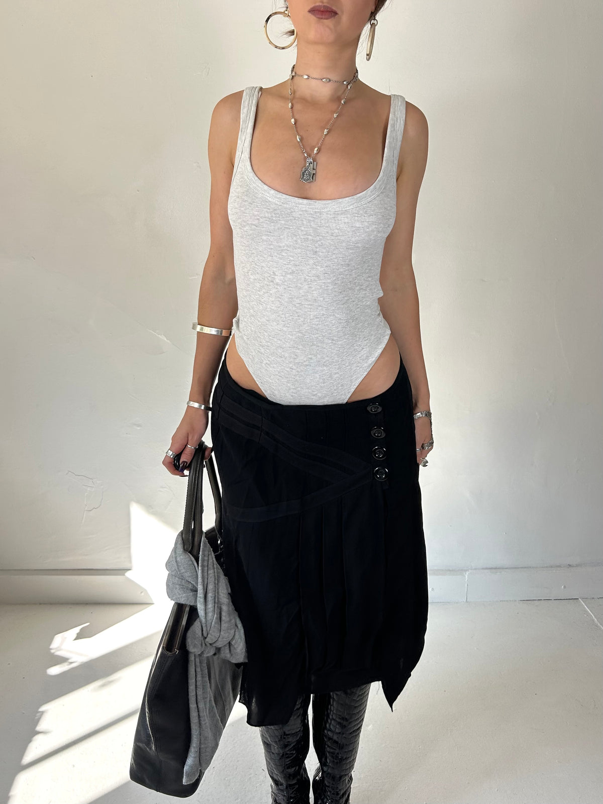 547 Button Midi