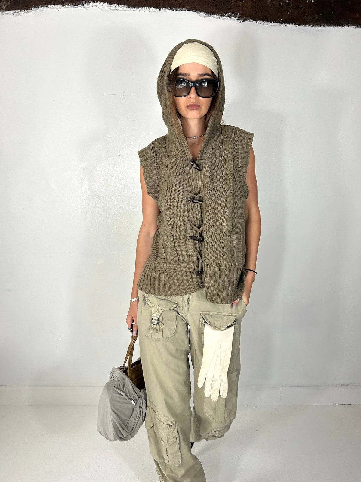 345 Khaki Knit