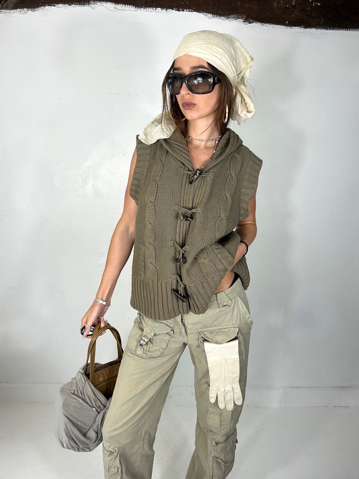 345 Khaki Knit