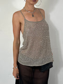 093 Beaded Drape Cami