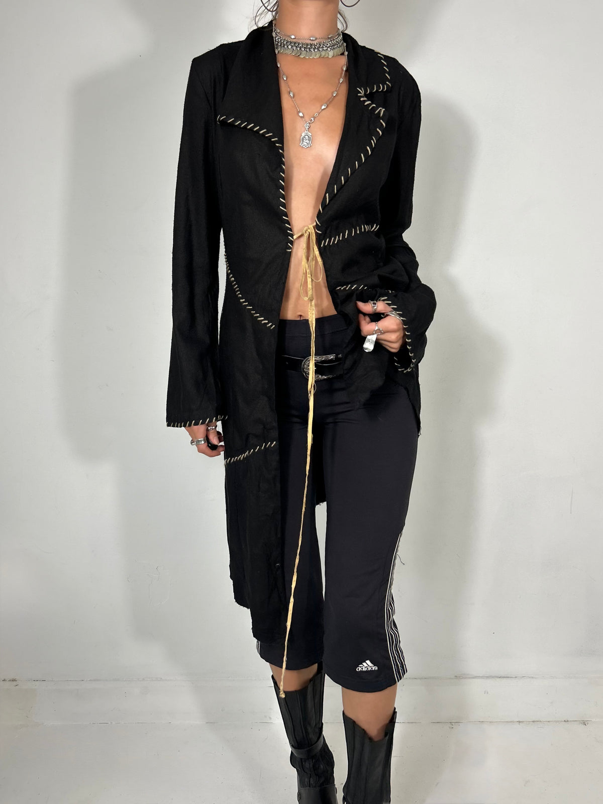 020 Contrast Stitch Trench