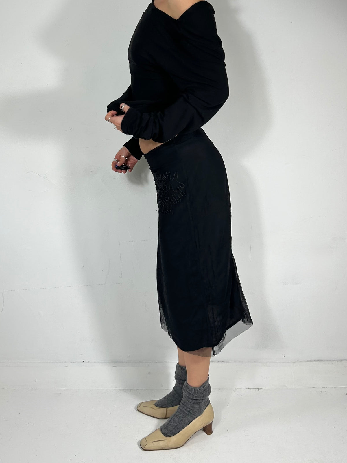 157 Beaded Midi