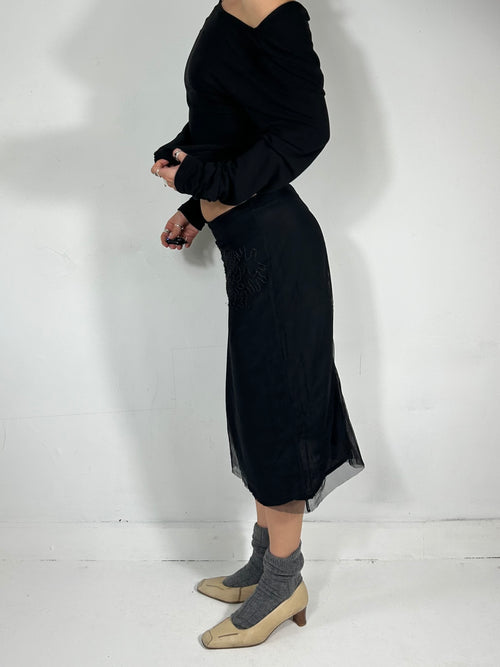 157 Beaded Midi