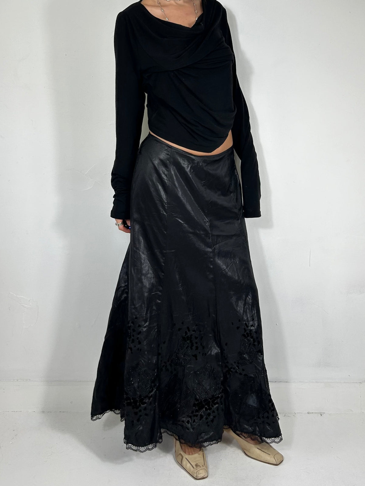 155 Wet Look Maxi