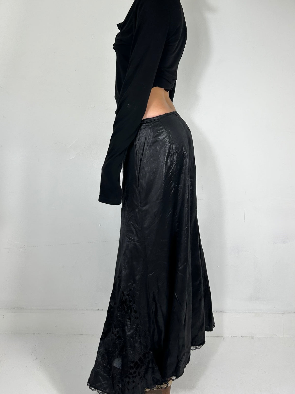 155 Wet Look Maxi