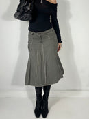 220 Raw Hem Midi