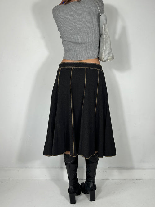 217 Charcoal Midi
