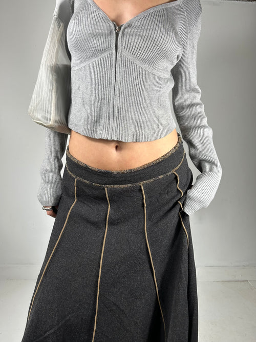 217 Charcoal Midi