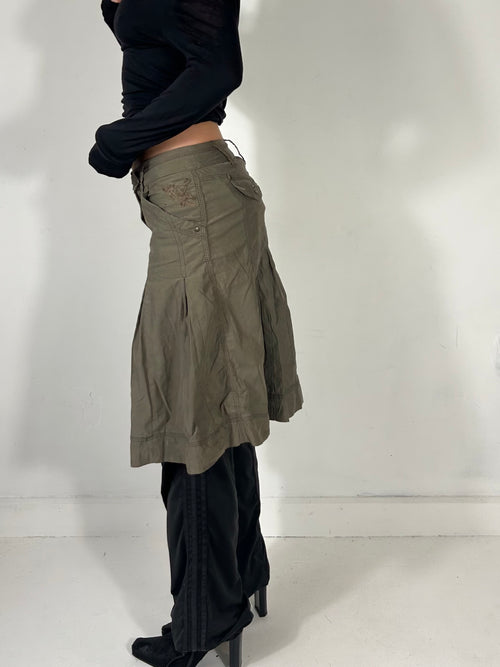 215 Khaki Midi