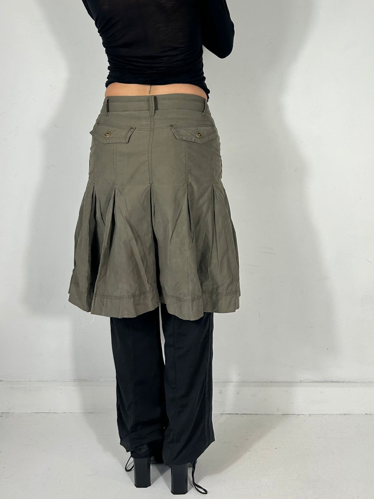 215 Khaki Midi