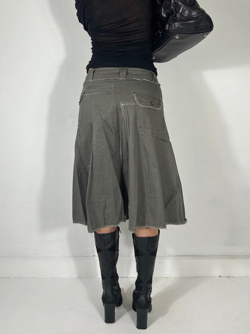 220 Raw Hem Midi