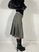 220 Raw Hem Midi