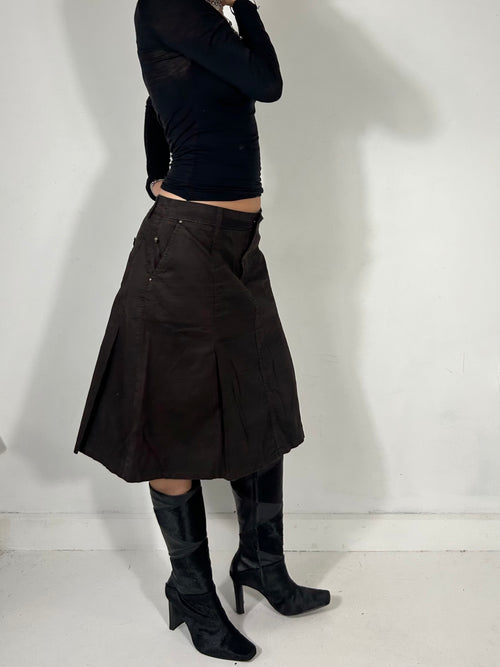 222 Pleated Midi