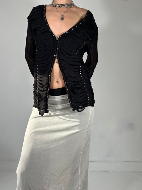 338 Distressed Cardi