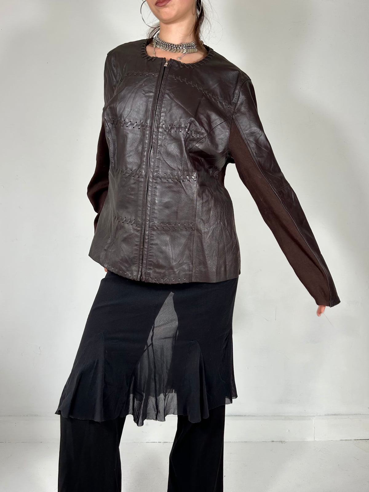 049 Chocolate Zip Up