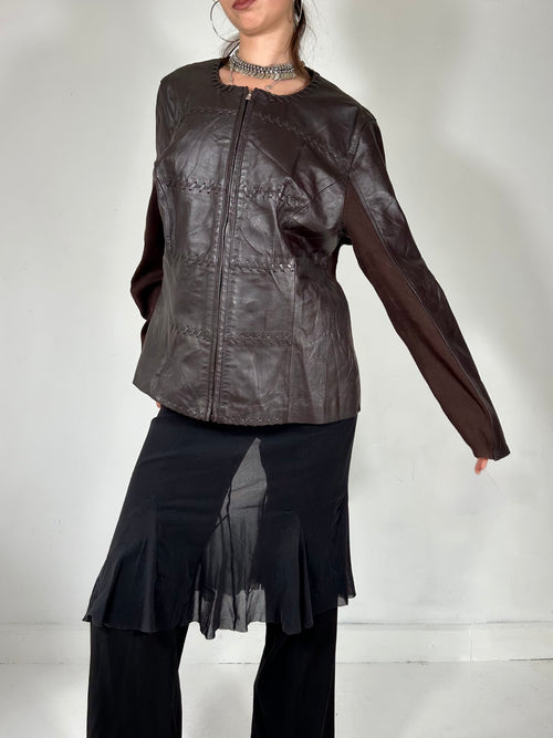 049 Chocolate Zip Up