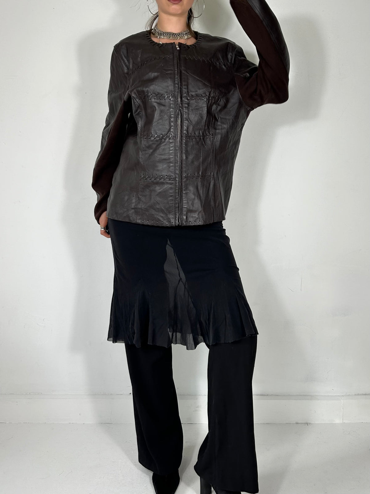 049 Chocolate Zip Up