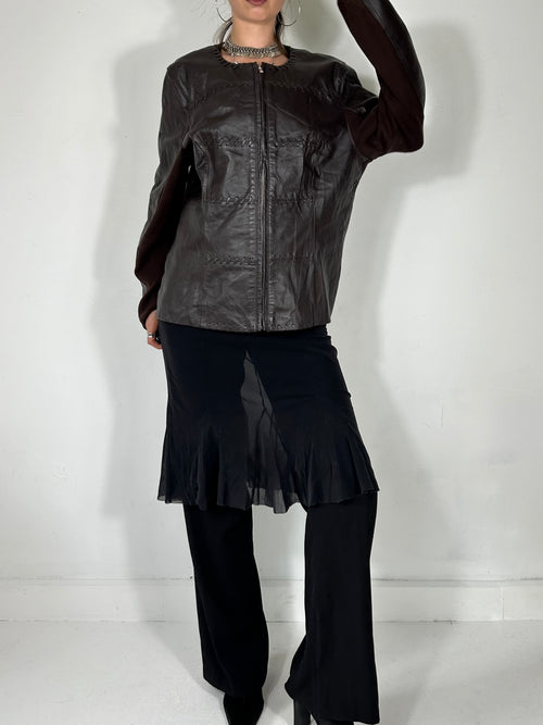 049 Chocolate Zip Up