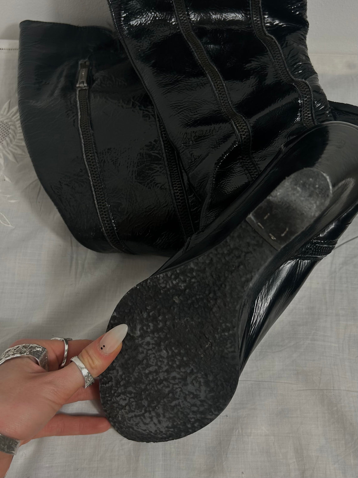 Zip Wedge Boot
