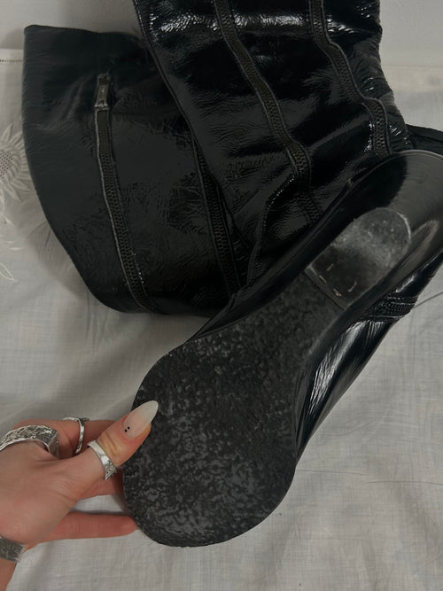 Zip Wedge Boot
