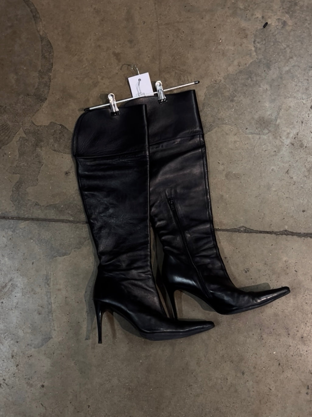 Leather Point Boots