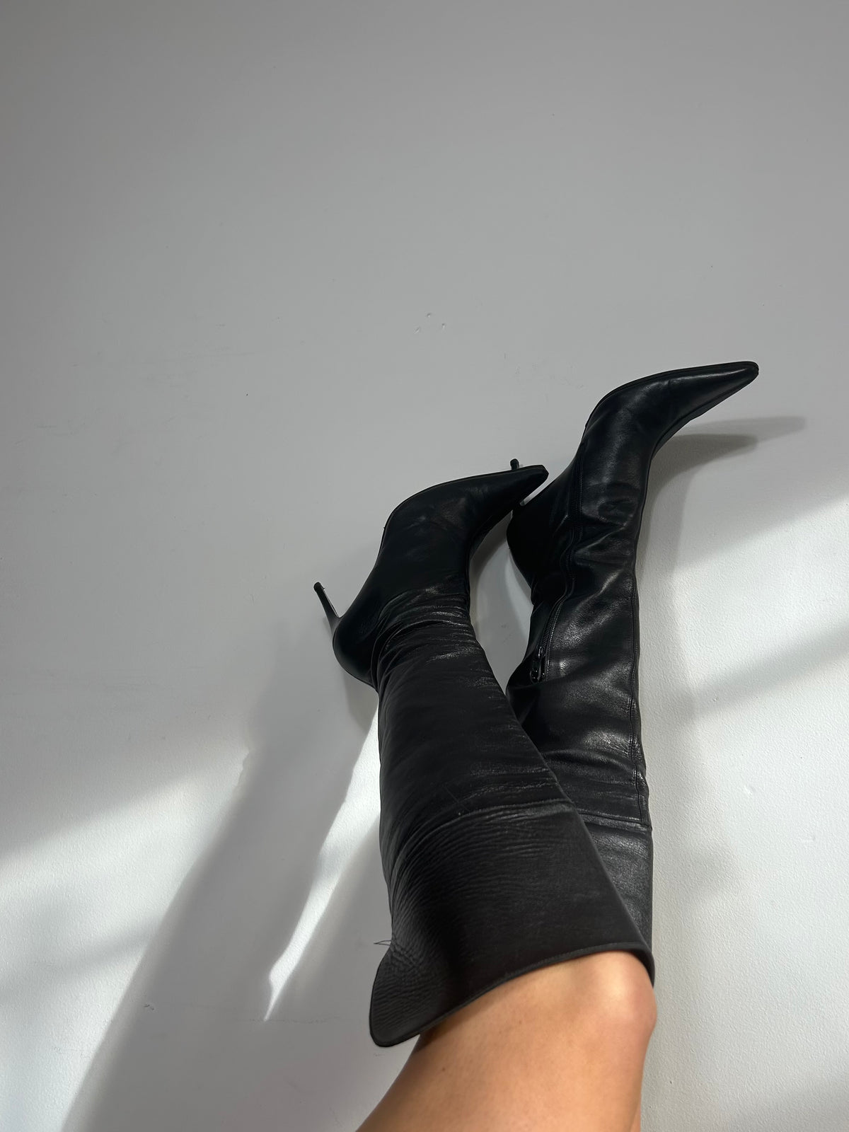 Leather Point Boots