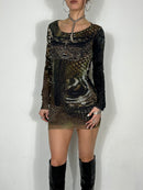 123 Graphic Bodycon