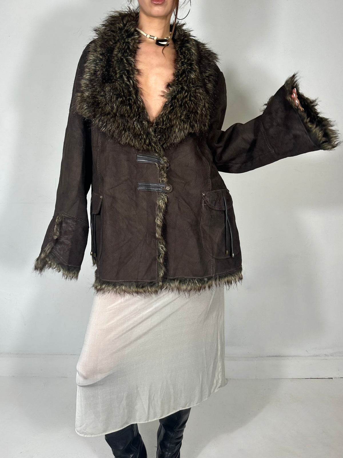 114 Suede Overcoat