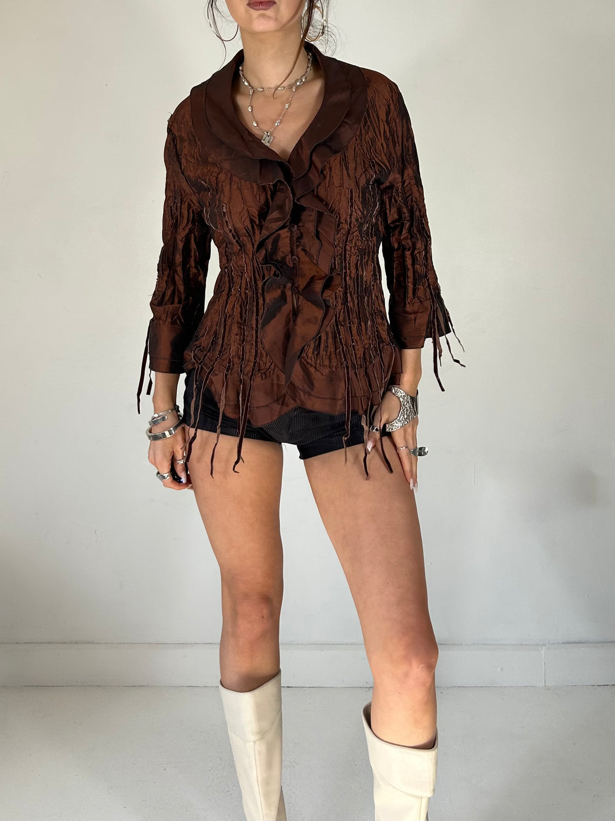 538 Fringe Blouse