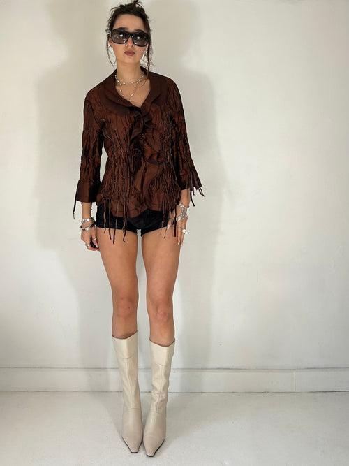 538 Fringe Blouse