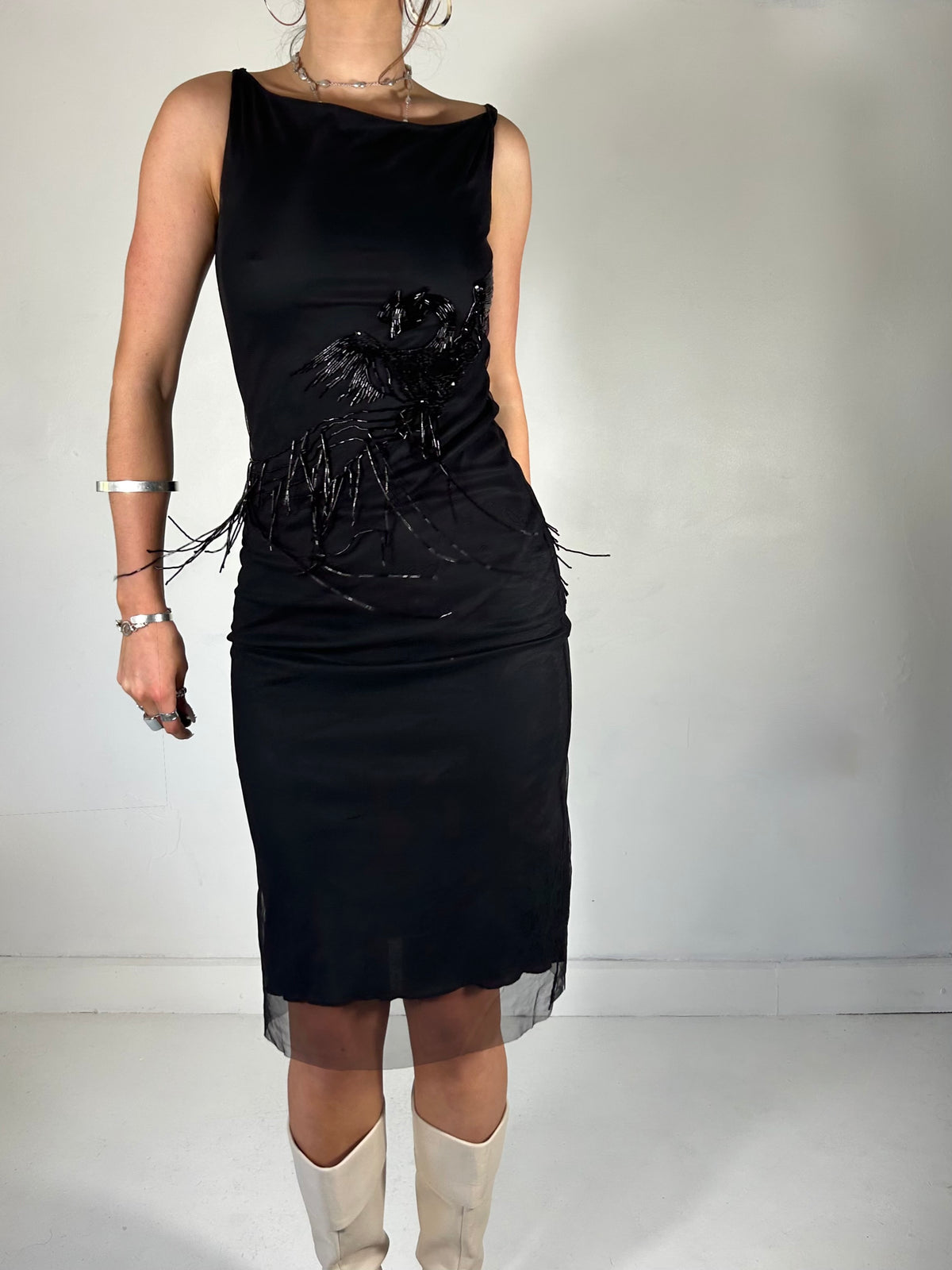 149 Beaded Midi