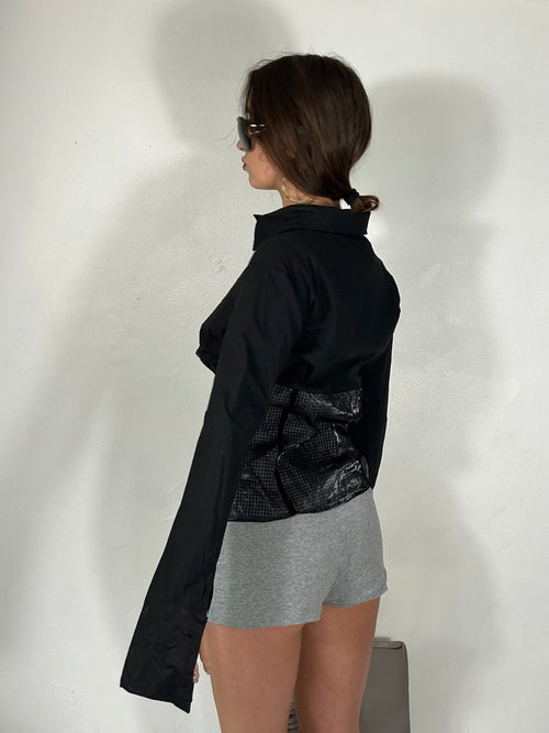 689 Checker Blouse