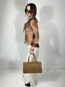 698 Leopard Blouse