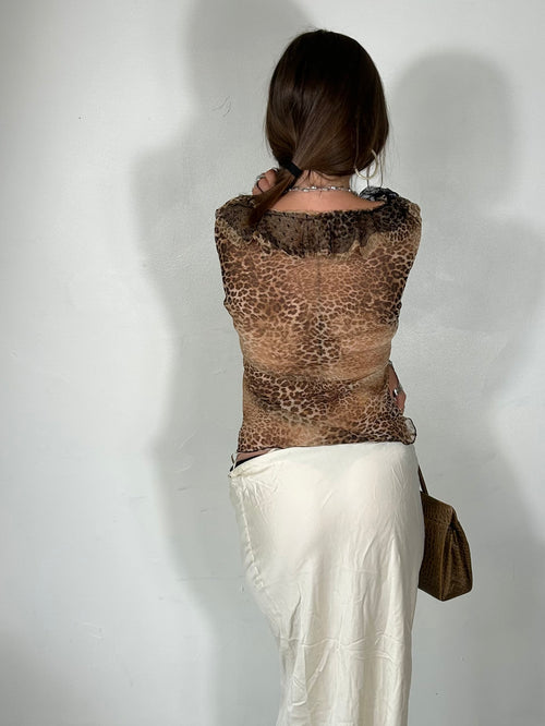 698 Leopard Blouse