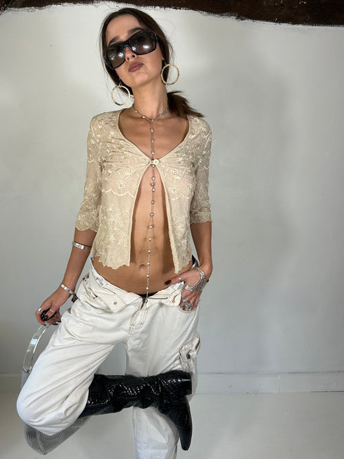 790 Embroidered Cardi
