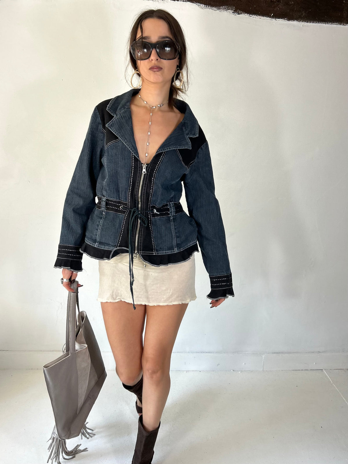 284 Denim Zip-up