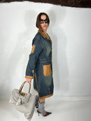 352 Denim Trench