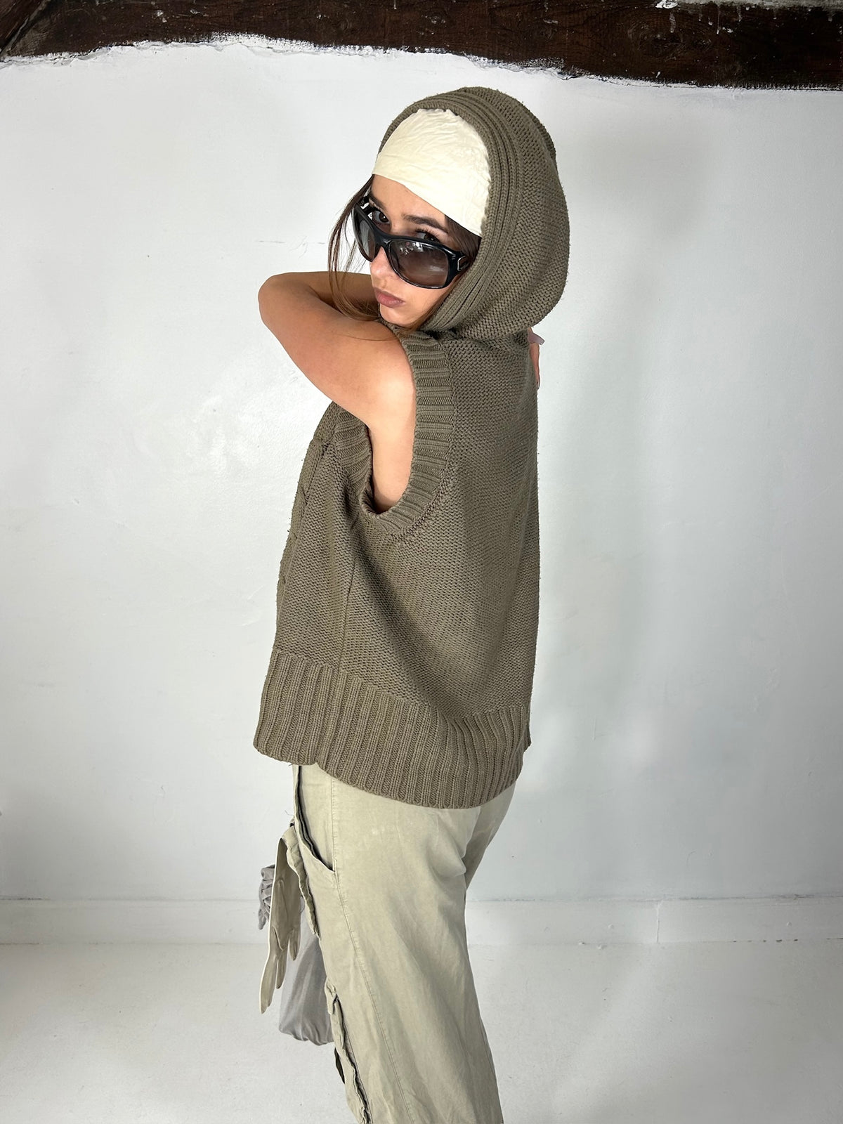 345 Khaki Knit
