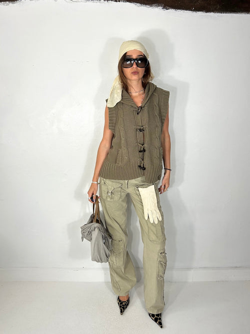 345 Khaki Knit