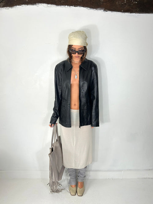 335 Leather Blazer