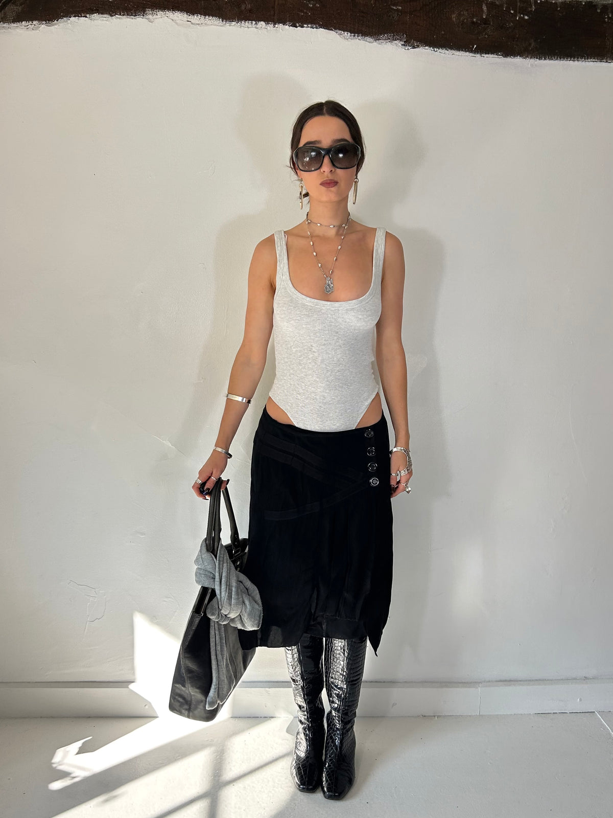 547 Button Midi