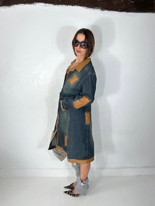 352 Denim Trench